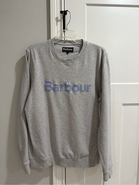 Barbour Gray Embroidered Logo Sweatshirt